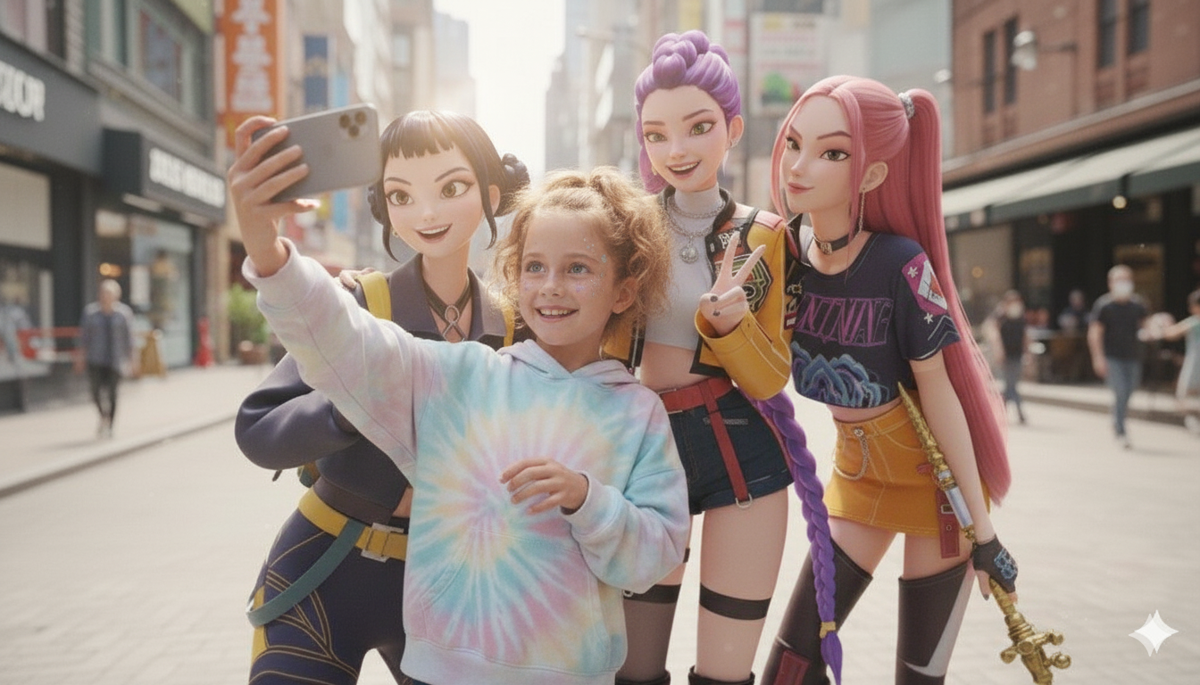 Kpop Demon Style Selfie